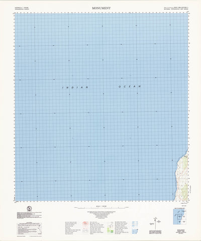 1550 Monument 1:100k Topographic Map