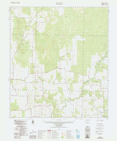 1941 Mungo 1:100k Topographic Map