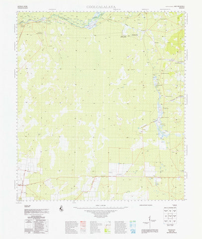 1942 Coolcalalaya 1:100k Topographic Map