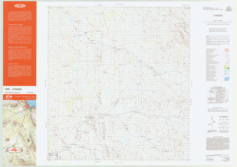 1950 Lyndon 1:100k Topographic Map