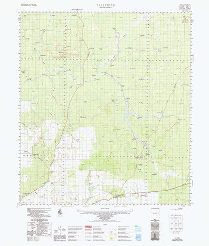 2041 Tallering 1:100k Topographic Map
