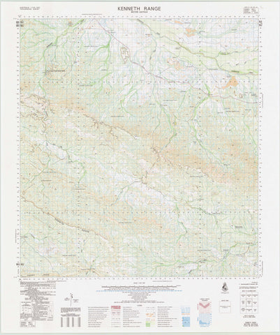 2350 Kenneth Range 1:100k Topographic Map