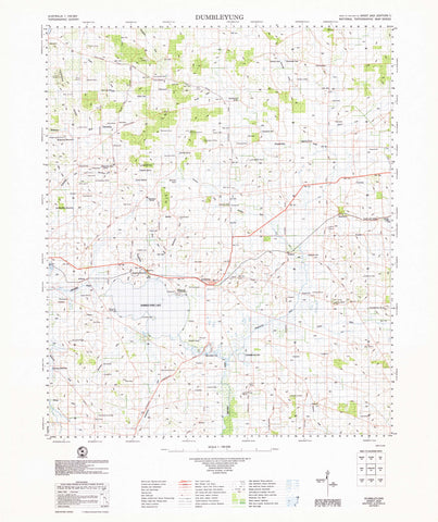 1:100k Geoscience Topographic Maps of Australia