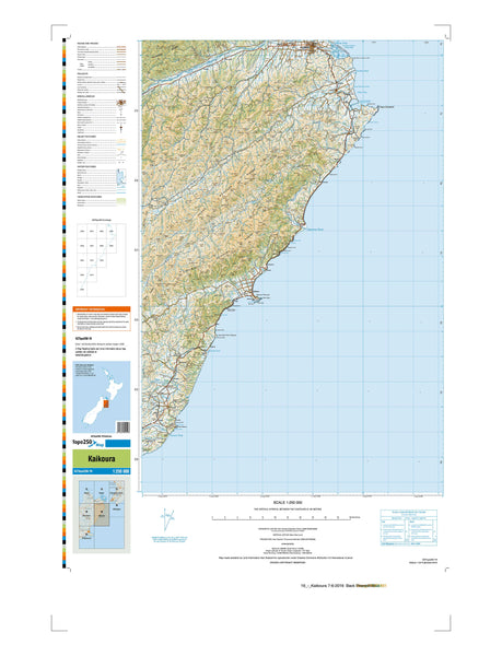 19 - Kaikōura Topo250 map