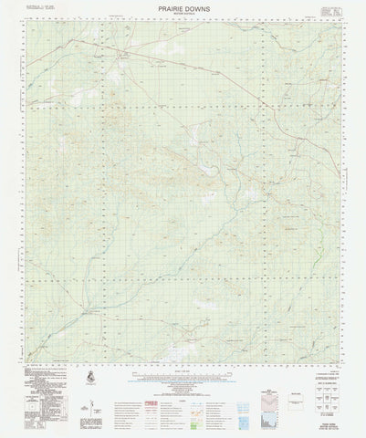 2750 Prairie Downs 1:100k Topographic Map