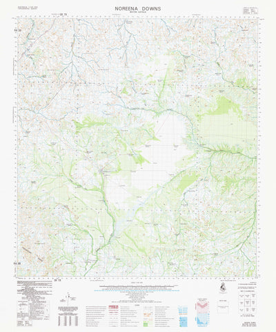 2953 Noreena Downs 1:100k Topographic Map