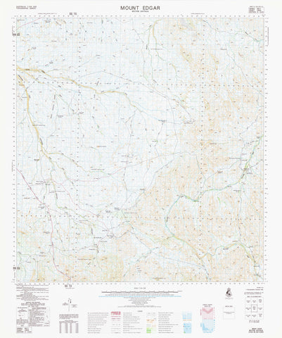 2955 Mount Edgar 1:100k Topographic Map