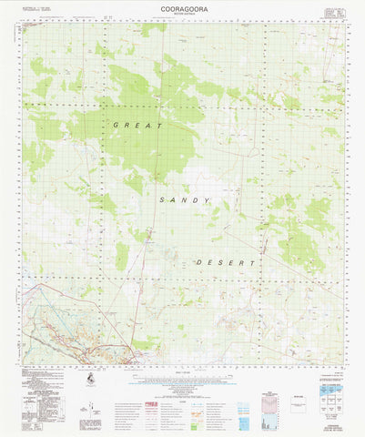 2957 Cooragoora 1:100k Topographic Map