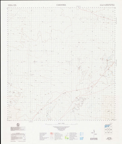 3057 Cardoma 1:100k Topographic Map