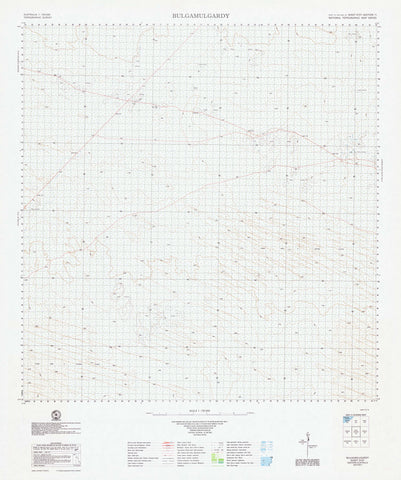 3157 Bulgamulgardy 1:100k Topographic Map