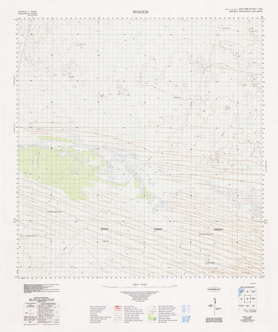 3258 Woods 1:100k Topographic Map