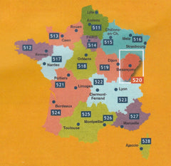 France Franche - Comte 520 Michelin Map