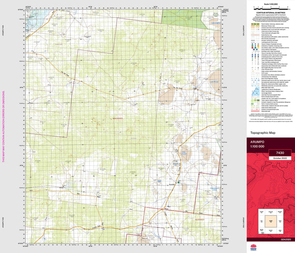 New South Wales 1:100,000 Topographic Maps