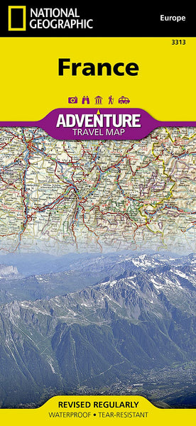 France National Geographic Folded Map