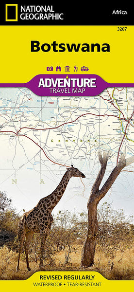 Botswana National Geographic Folded Map