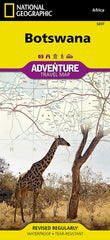 Botswana National Geographic Folded Map
