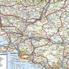 Southern France National Geographic Folded Map