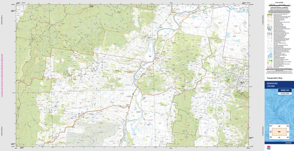 Bendoura 8826-4N Topographic Map 1:25k