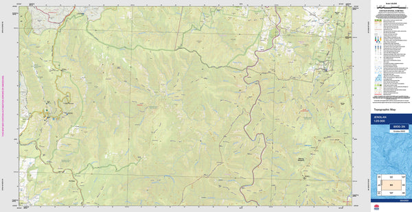 Jenolan 8930-3N Topographic Map 1:25k