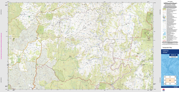 Hampton 8930-4S Topographic Map 1:25k