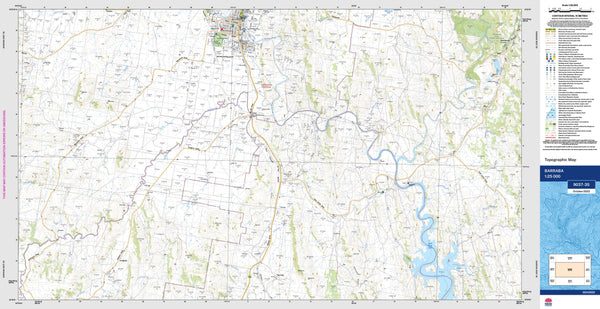 Barraba 9037-3S Topographic Map 1:25k