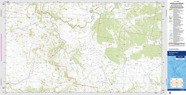 Baldersleigh 9137-2N Topographic Map 1:25k
