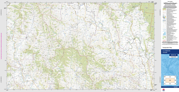 Allynbrook 9233-3N Topographic Map 1:25k