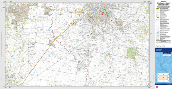 Armidale 9236-4N Topographic Map 1:25k
