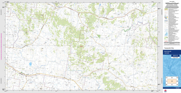 Bald Blair 9237-1S Topographic Map 1:25k