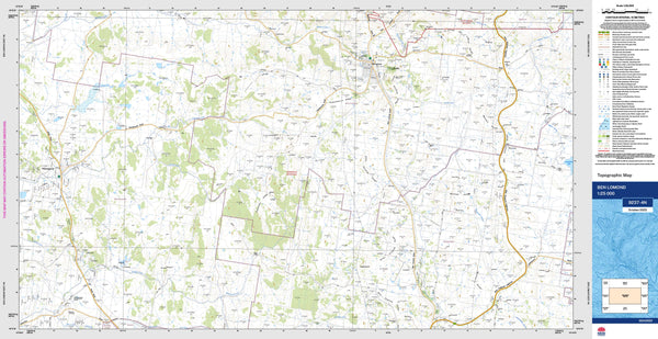 Ben Lomond 9237-4N Topographic Map 1:25k