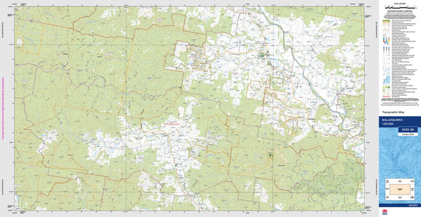 Ballengarra 9435-3N Topographic Map 1:25k