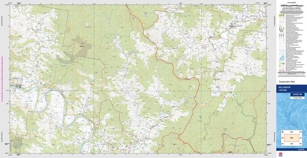 Bellbrook 9436-3N Topographic Map 1:25k