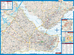 Istanbul Borch Folded Laminated Map