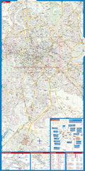 Rome Borch Folded Laminated Map