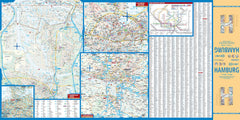 Hamburg Borch Folded Laminated Map