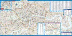 London Borch Folded Laminated Map