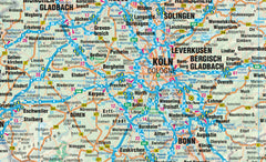 Germany Borch Folded Laminated Map