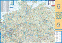 Germany Borch Folded Laminated Map