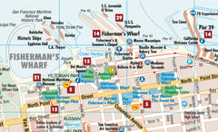 San Francisco Borch Folded Laminated Map