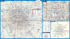 Beijing Borch Folded Laminated Map
