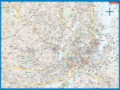 Copenhagen Borch Folded Laminated Map