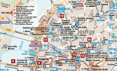 Prague Borch Folded Laminated Map