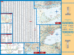 Toronto Borch Folded Laminated Map