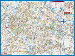 Bangkok  Borch Folded Laminated Map