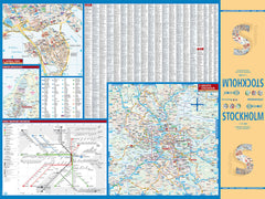 Stockholm Borch Folded Laminated Map