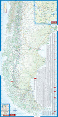 Chile Borch Folded Laminated Map