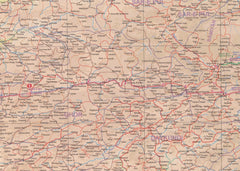 Turkmenistan & Afghanistan ITMB Map