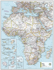 Africa Political - Atlas of the World, 11th Edition, National Geographic Wall Map