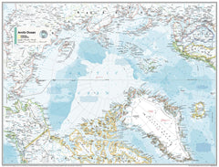 Arctic Ocean Political Atlas of the World, 11th Edition, National Geographic Wall Map