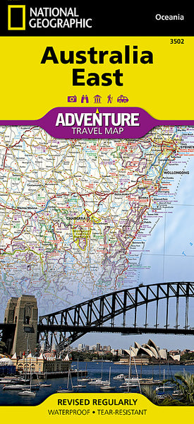 Australia East National Geographic Folded Map